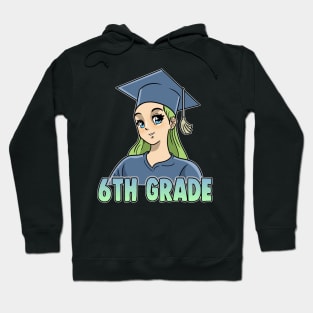 6th Grade Anime Otaku Kawaii Primary School Hoodie